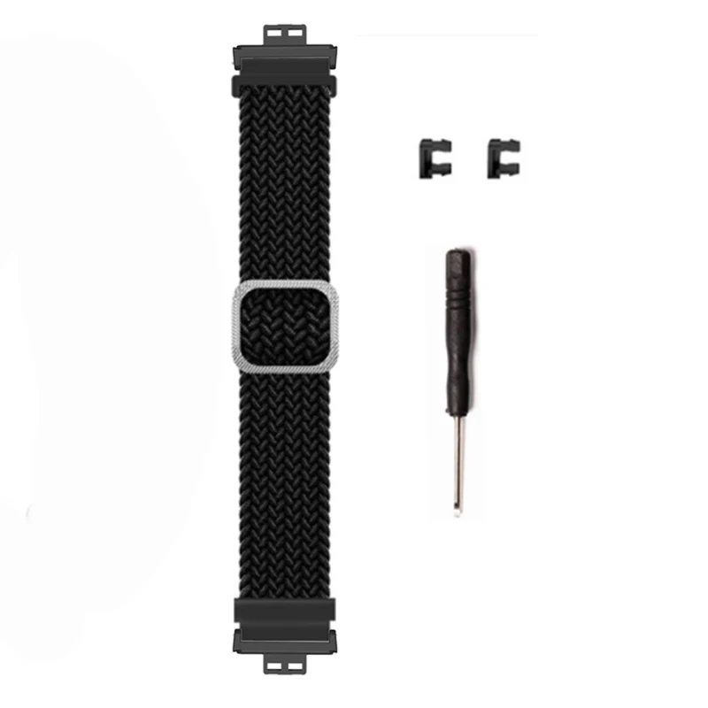Huawei Watch Fit / Watch Fit Special Edition Watch Band Nylon Braided Elastic Wrist Strap - Rainbow