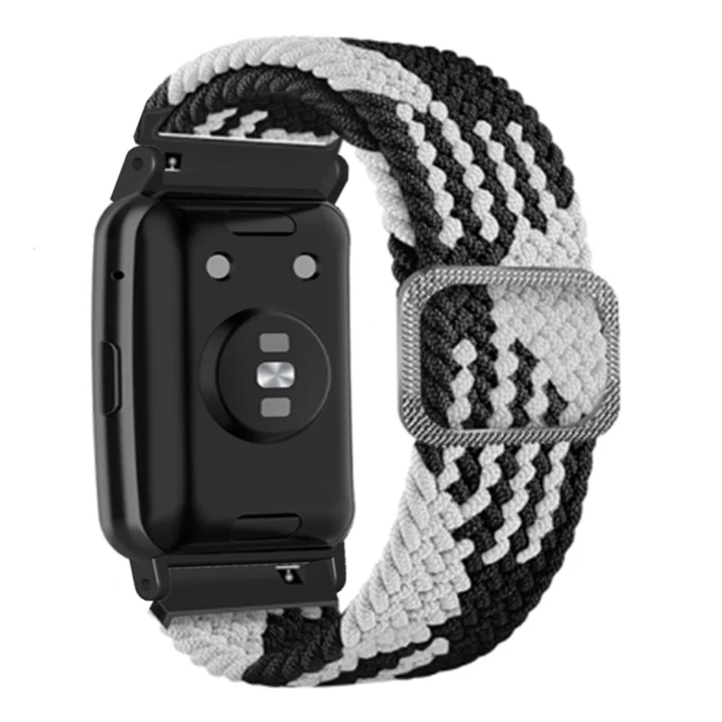 Huawei Watch Fit / Watch Fit Special Edition Watch Band Nylon Braided Elastic Wrist Strap - Rainbow