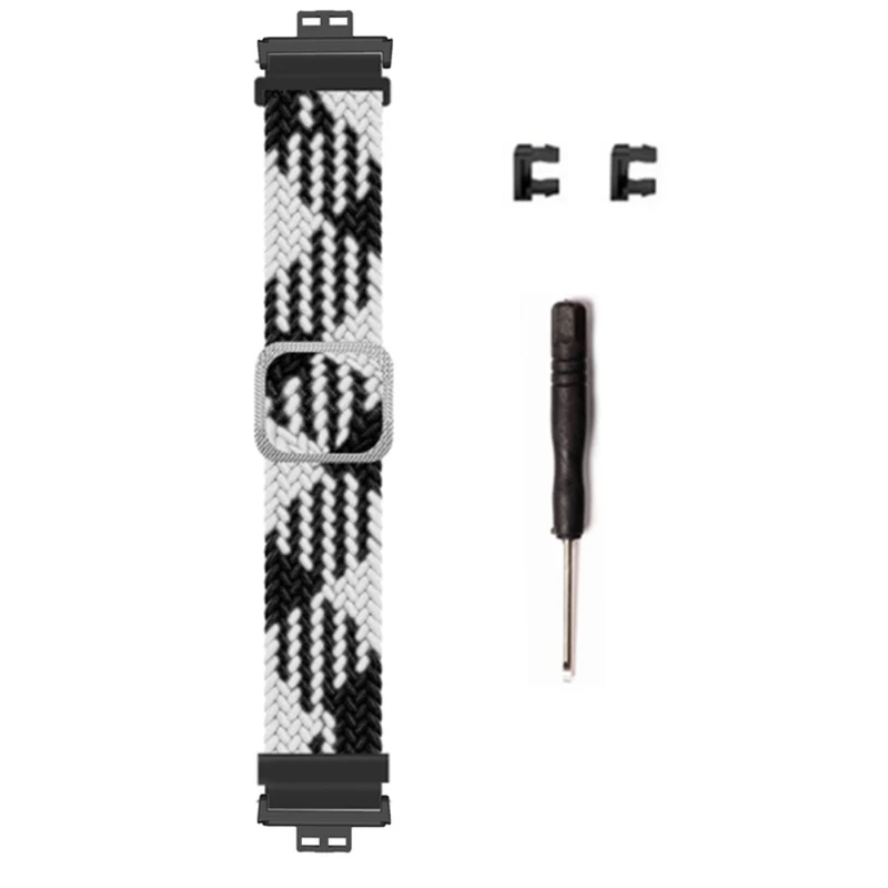 Huawei Watch Fit / Watch Fit Special Edition Watch Band Nylon Braided Elastic Wrist Strap - Rainbow