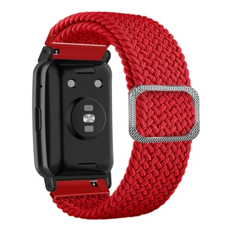 Huawei Watch Fit / Watch Fit Special Edition Watch Band Nylon Braided Elastic Wrist Strap - Rainbow