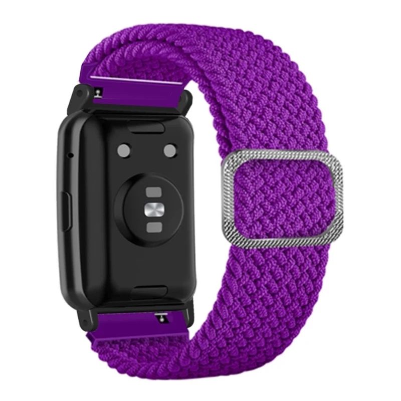 Huawei Watch Fit / Watch Fit Special Edition Watch Band Nylon Braided Elastic Wrist Strap - Rainbow
