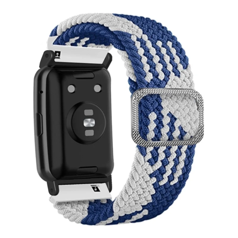 Huawei Watch Fit / Watch Fit Special Edition Watch Band Nylon Braided Elastic Wrist Strap - Rainbow