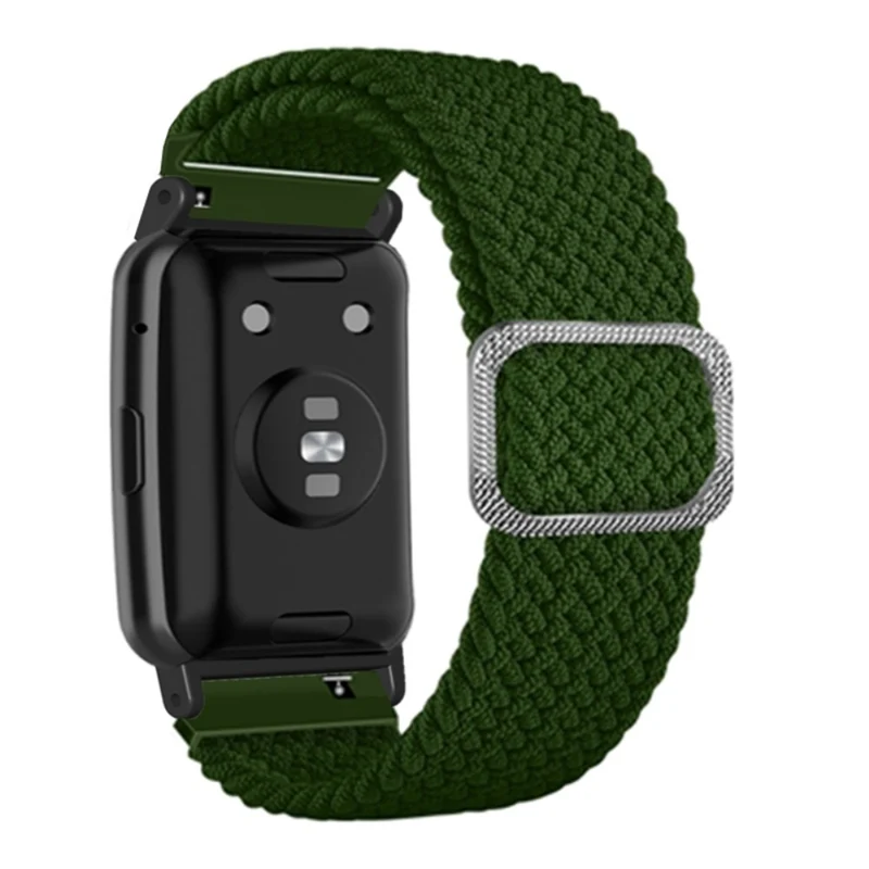 Huawei Watch Fit / Watch Fit Special Edition Watch Band Nylon Braided Elastic Wrist Strap - Rainbow