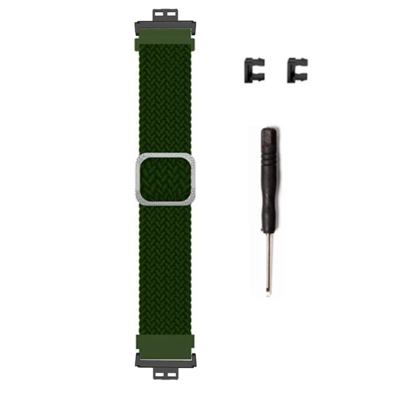Huawei Watch Fit / Watch Fit Special Edition Watch Band Nylon Braided Elastic Wrist Strap - Rainbow