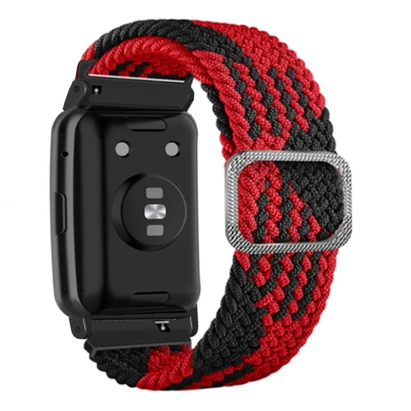 Huawei Watch Fit / Watch Fit Special Edition Watch Band Nylon Braided Elastic Wrist Strap - Rainbow