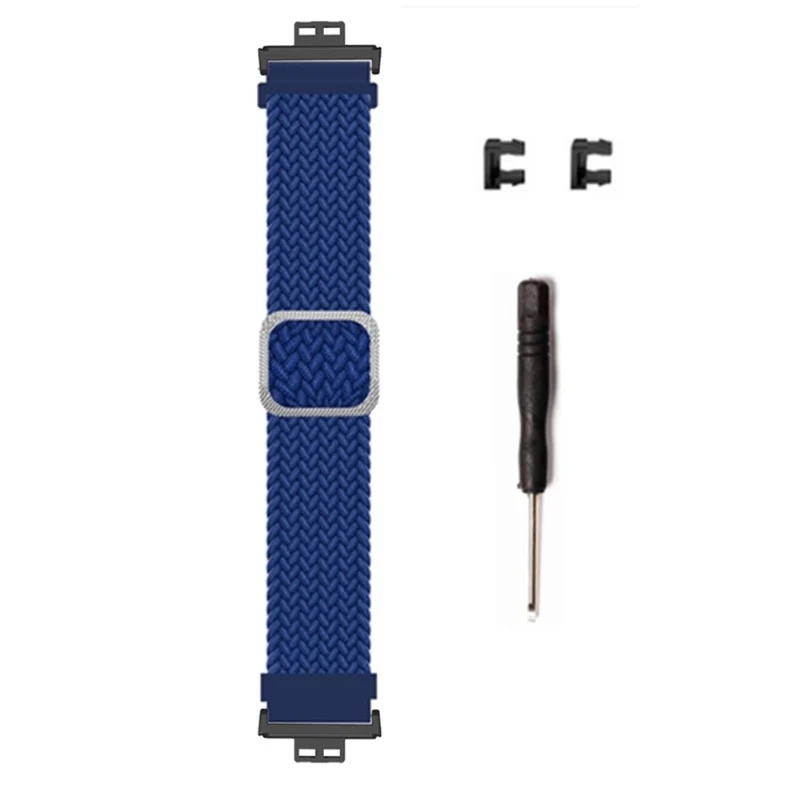 Huawei Watch Fit / Watch Fit Special Edition Watch Band Nylon Braided Elastic Wrist Strap - Rainbow
