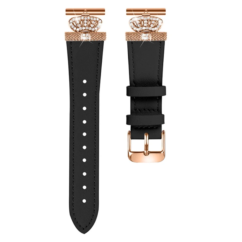 Garmin Vivomove HR / Vivomove Watch Band Rhinestone Decor Cowhide Strap