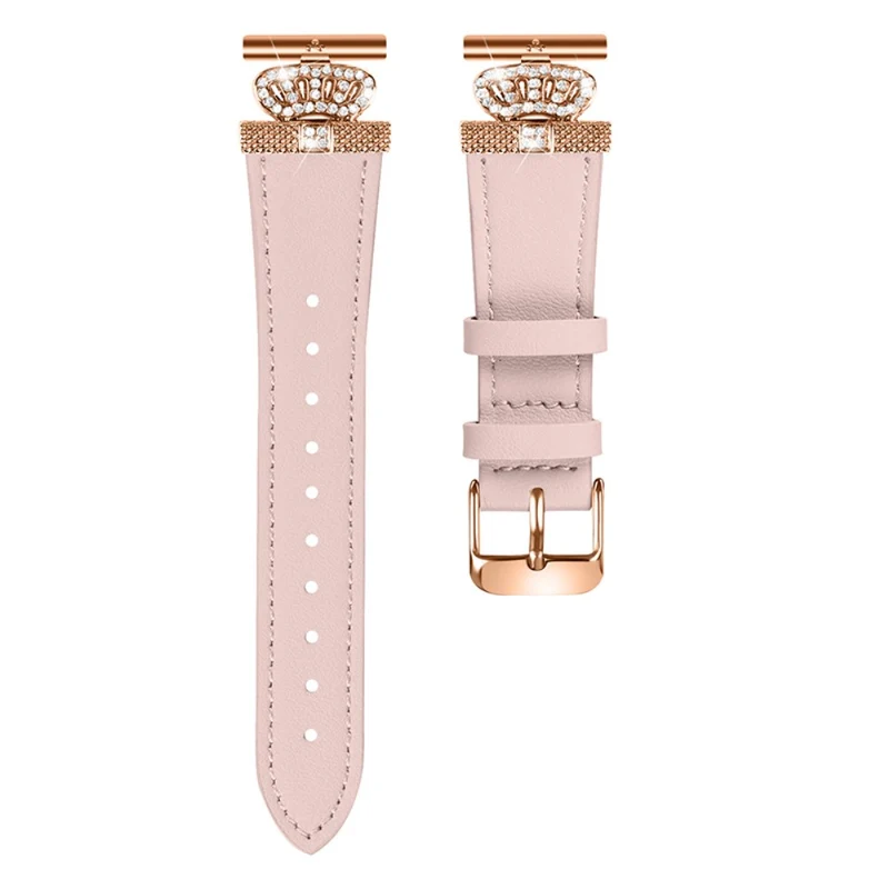 Garmin Vivomove HR / Vivomove Watch Band Rhinestone Decor Cowhide Strap