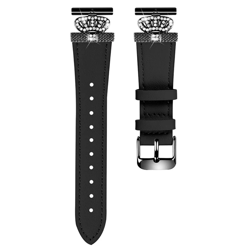 Garmin Vivomove HR / Vivomove Cowhide Watch Band Crown Shape Connector Strap