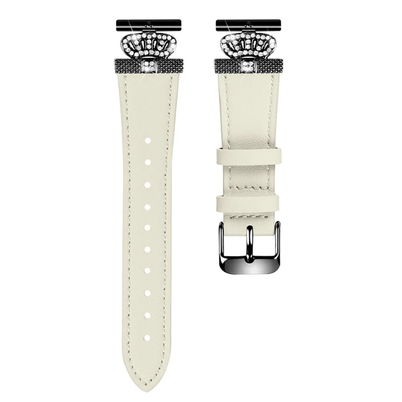 Garmin Vivomove HR / Vivomove Cowhide Watch Band Crown Shape Connector Strap