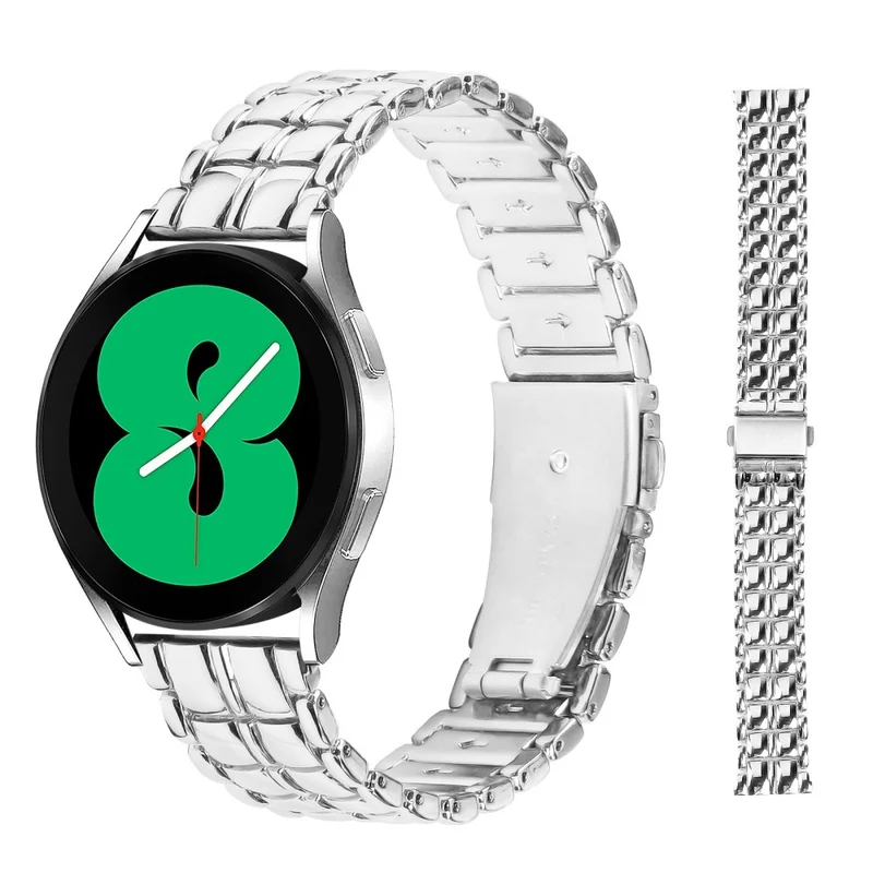 Replacement Strap for Garmin Vivomove / Vivomove HR 20mm Grid Texture Stainless Steel Watch Band