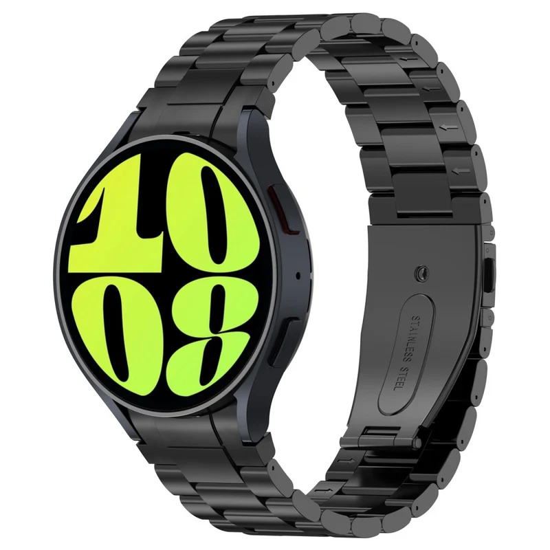 Samsung Galaxy Watch6 / Watch6 Classic / Watch 5 Watch Band 3-Beads Titanium Steel Strap