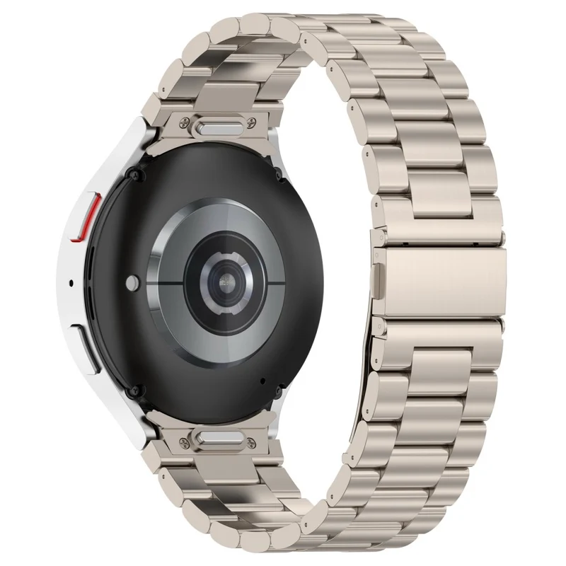 Samsung Galaxy Watch6 / Watch6 Classic / Watch 5 Watch Band 3-Beads Titanium Steel Strap