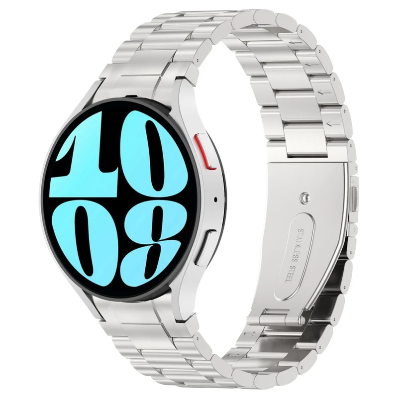 Samsung Galaxy Watch6 / Watch6 Classic / Watch 5 Watch Band 3-Beads Titanium Steel Strap