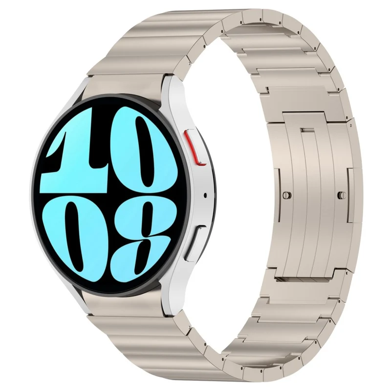 Samsung Galaxy Watch6 / Watch6 Classic / Watch 5 Titanium Steel Watch Band Press Buckle Strap