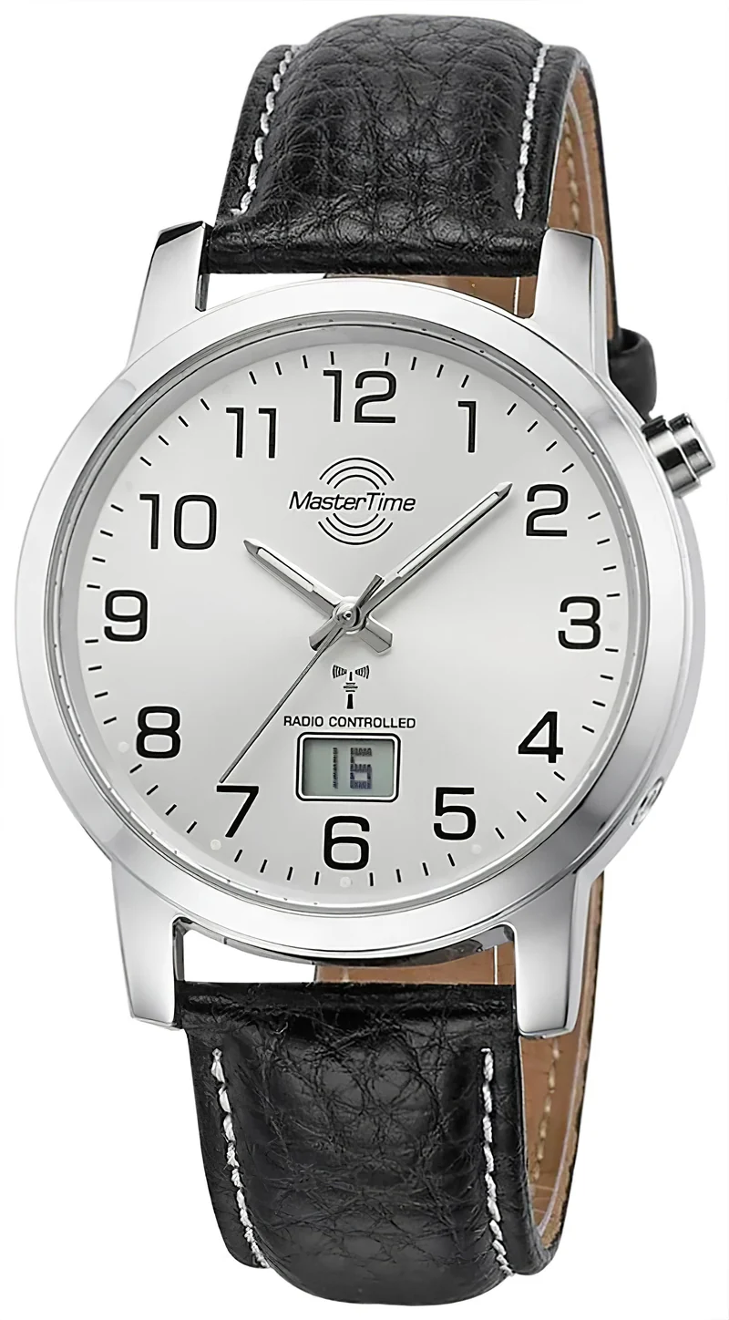 Master Time Basic MTGA-10294-12L Herrenuhr • Präzise Funktechnologie • Beste Ablesbarkeit