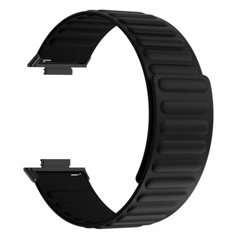Huawei Watch Fit 2 Magnetic Watch Strap Flexible Adjustable Wristband - Black+Orange