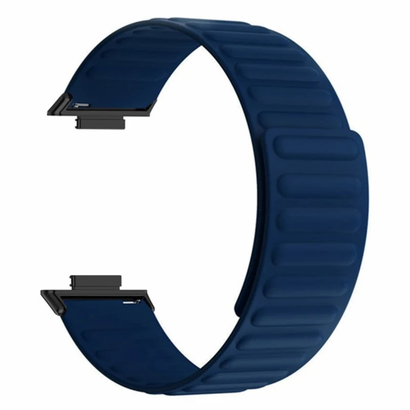 Huawei Watch Fit 2 Magnetic Watch Strap Flexible Adjustable Wristband - Black+Orange