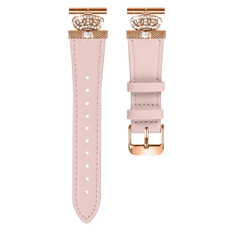 Huawei Watch 2 / GT 2 42mm / GT 3 42mm Watch Band Genuine Cow Leather Wrist Strap - Apricot
