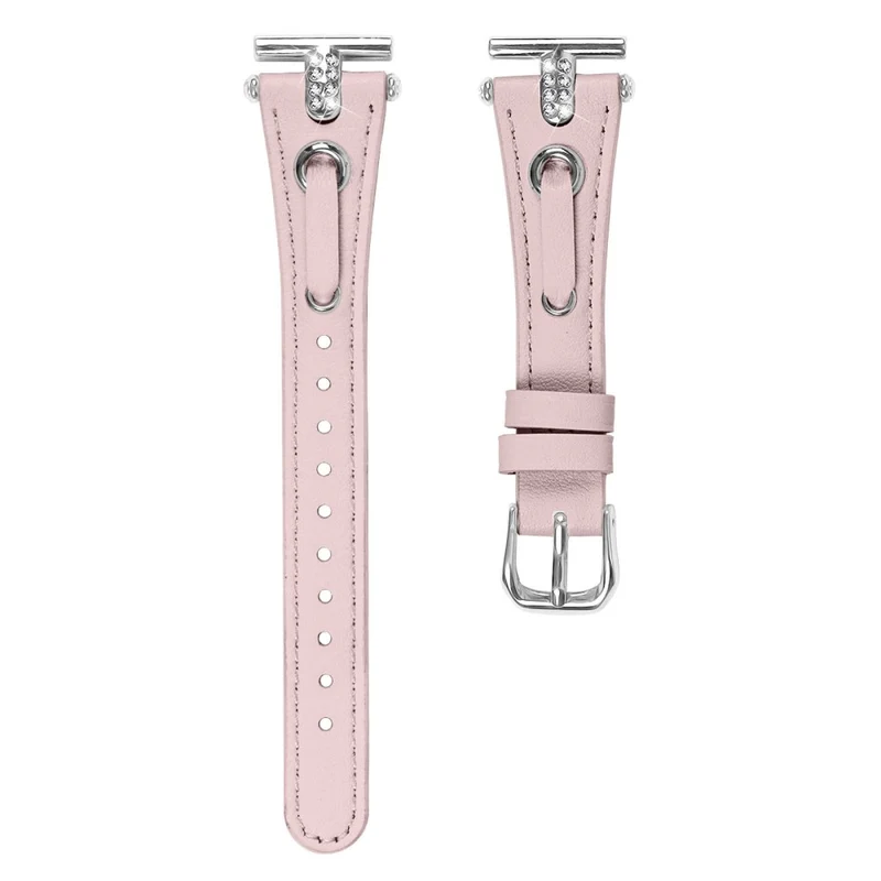 Huawei Watch 2 / GT 2 42mm / GT 3 42mm Watchband Genuine Cow Leather Wrist Strap - Apricot
