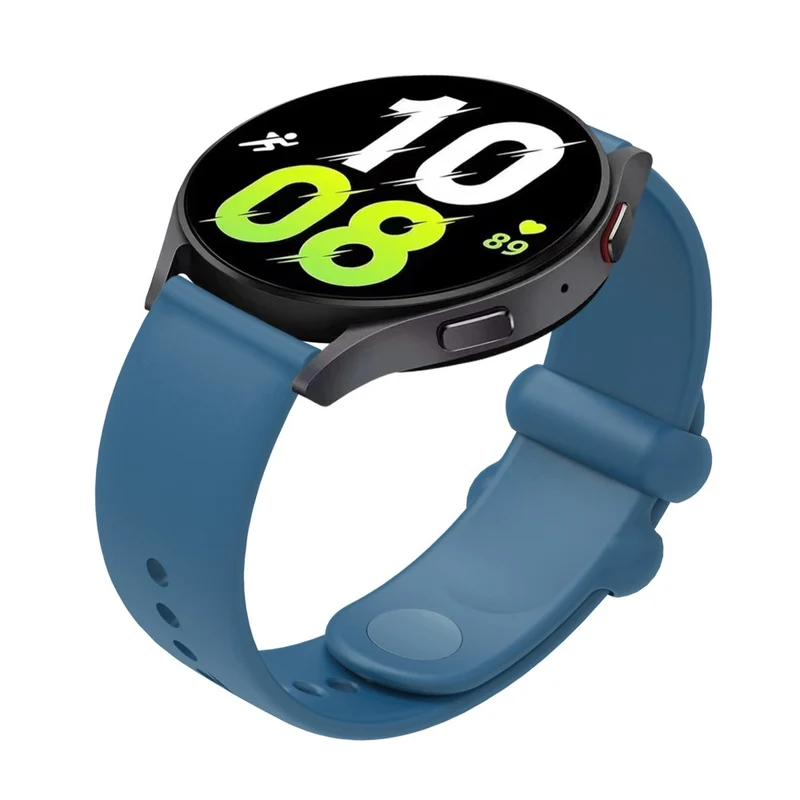 Garmin Vivomove 3 / GarminMove 3 Silicone Strap 20mm Button Buckle Watch Band - Rock Cyan