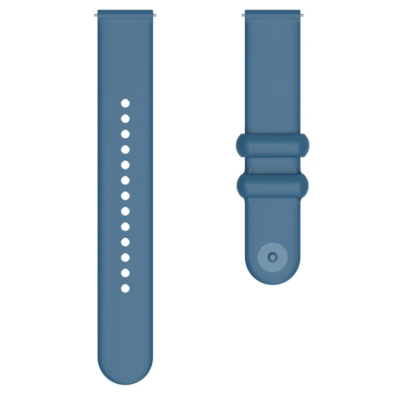 Garmin Vivomove 3 / GarminMove 3 Silicone Strap 20mm Button Buckle Watch Band - Rock Cyan
