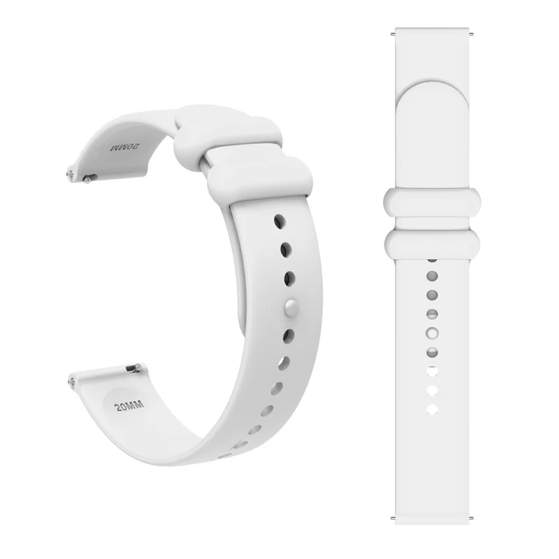 Garmin Vivomove 3 / GarminMove 3 Silicone Strap 20mm Button Buckle Watch Band - Rock Cyan