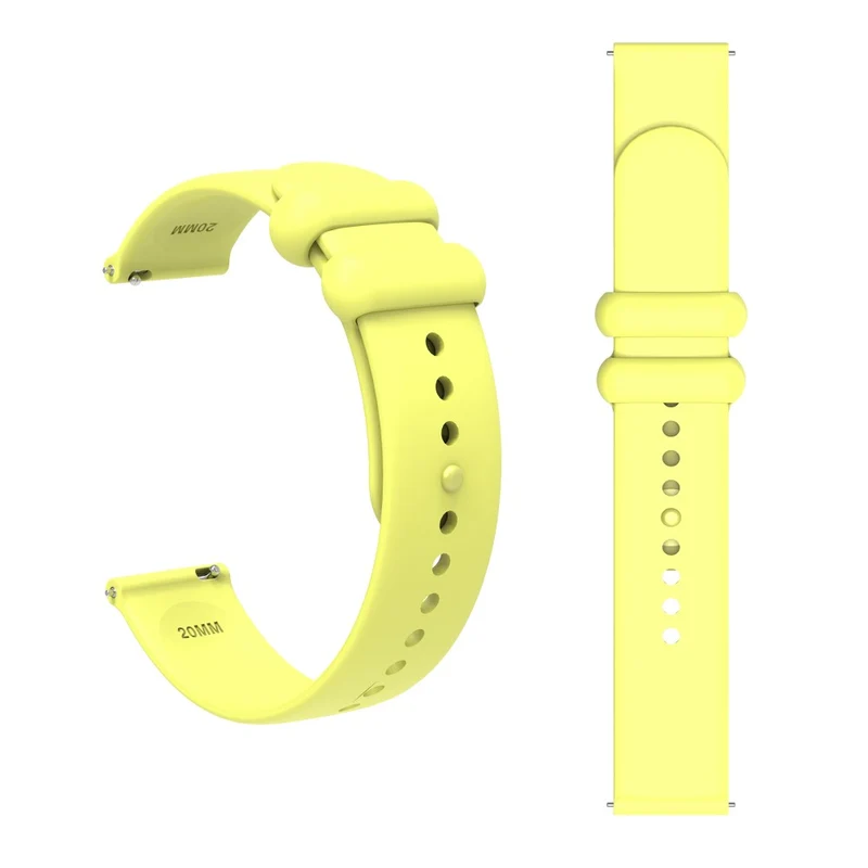 Garmin Vivomove 3 / GarminMove 3 Silicone Strap 20mm Button Buckle Watch Band - Rock Cyan