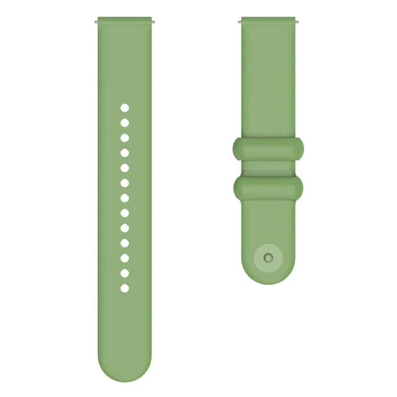Garmin Vivomove 3 / GarminMove 3 Silicone Strap 20mm Button Buckle Watch Band - Rock Cyan