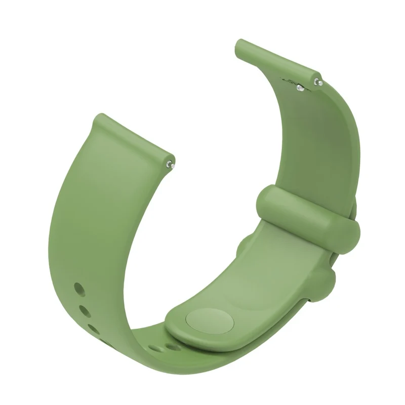 Garmin Vivomove 3 / GarminMove 3 Silicone Strap 20mm Button Buckle Watch Band - Rock Cyan