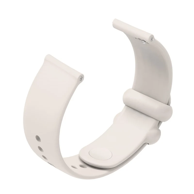 Garmin Vivomove 3 / GarminMove 3 Silicone Strap 20mm Button Buckle Watch Band - Rock Cyan