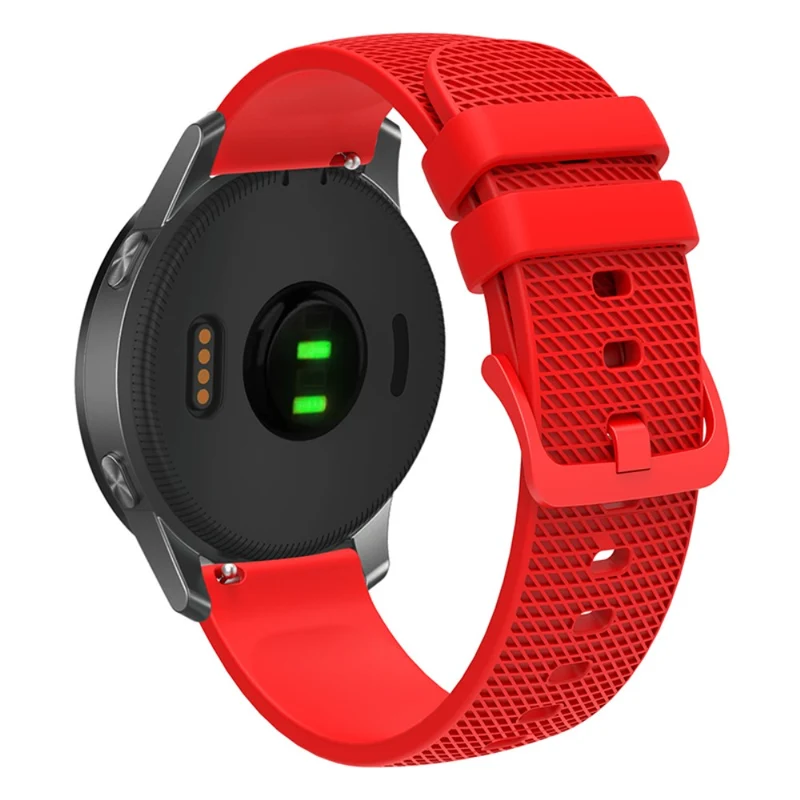 Garmin Vivomove 3 / GarminMove 3 Silicone Watch Strap 20mm Plaid Pattern Sport Bands