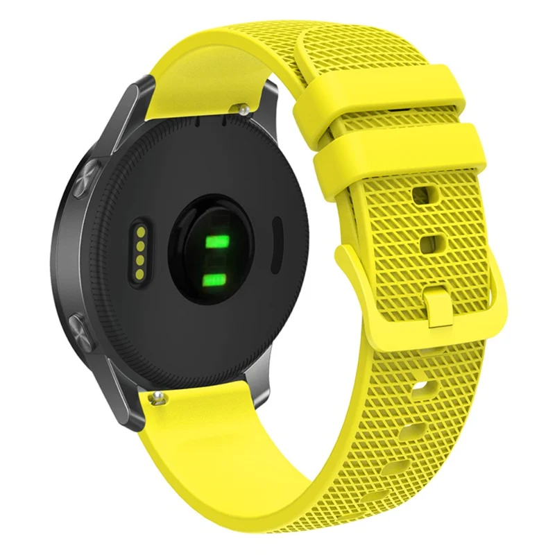 Garmin Vivomove 3 / GarminMove 3 Silicone Watch Strap 20mm Plaid Pattern Sport Bands