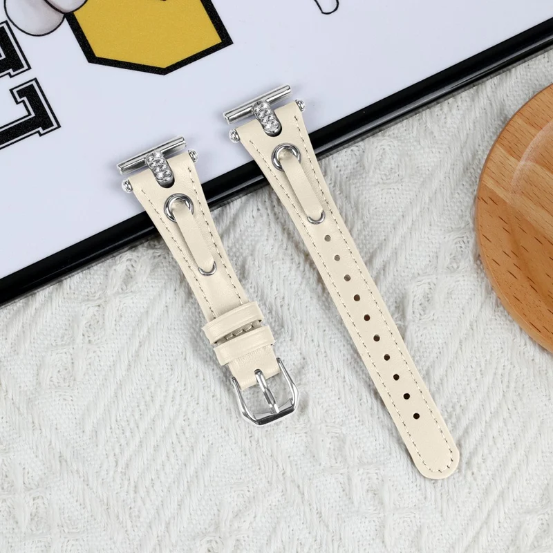 GarminMove 3 / Vivomove 3 Watchband Genuine Cow Leather T-belt Strap