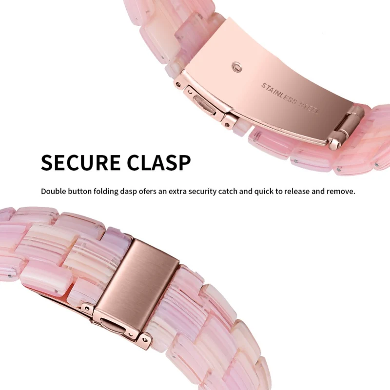 Resin Band Popglory Smart Watch Replacement Strap - Chocolate