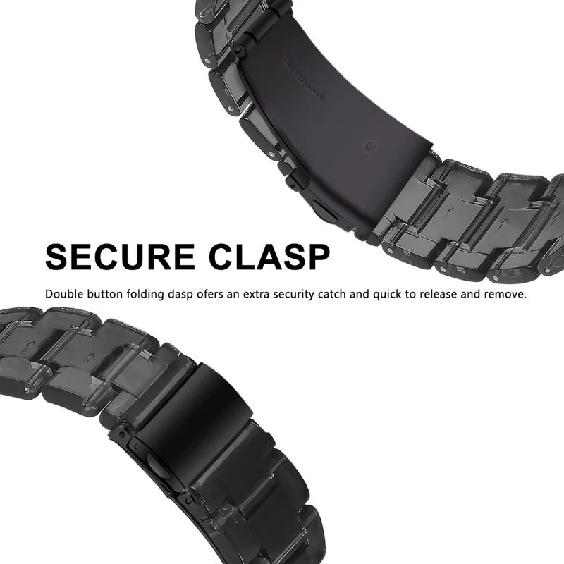 Resin Band Popglory Smart Watch Replacement Strap - Chocolate