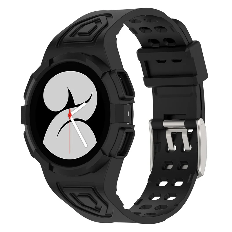 Samsung Galaxy Watch4 40mm Flexible Watch Strap Wrist Band with Watch Case - Transparent Green