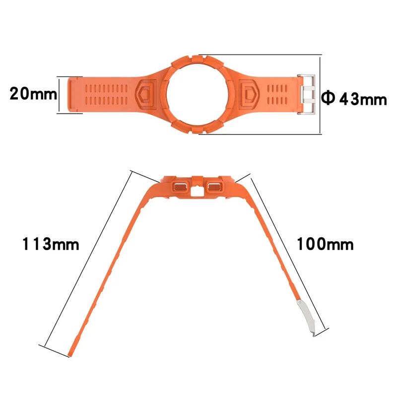 Samsung Galaxy Watch4 40mm Flexible Watch Strap Wrist Band with Watch Case - Transparent Green