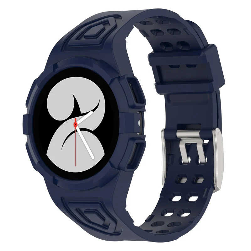 Samsung Galaxy Watch4 40mm Flexible Watch Strap Wrist Band with Watch Case - Transparent Green