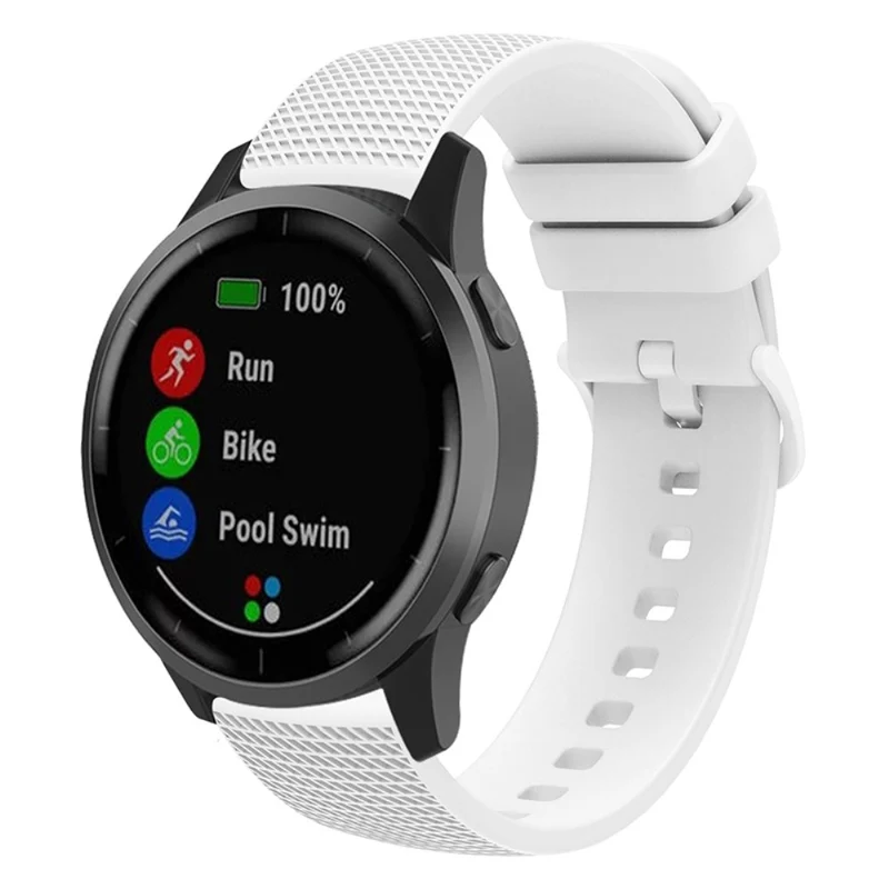 Samsung Gear S3 / Huami Amazfit Pace Silicone Watch Band Plaid Pattern 22mm Straps