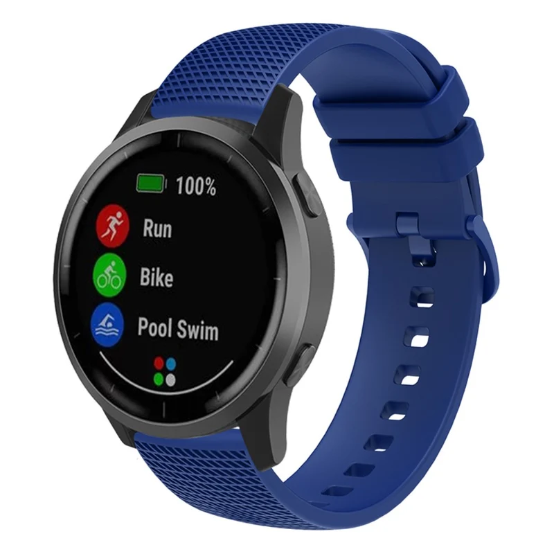 Samsung Gear S3 / Huami Amazfit Pace Silicone Watch Band Plaid Pattern 22mm Straps