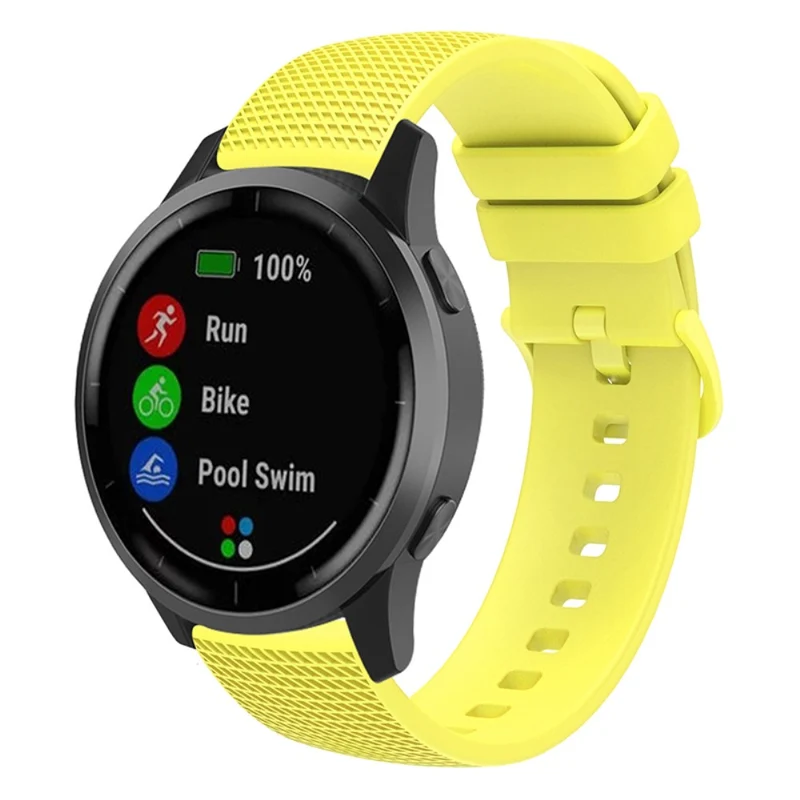 Samsung Gear S3 / Huami Amazfit Pace Silicone Watch Band Plaid Pattern 22mm Straps
