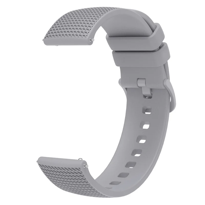 Samsung Gear S3 / Huami Amazfit Pace Silicone Watch Band Plaid Pattern 22mm Straps