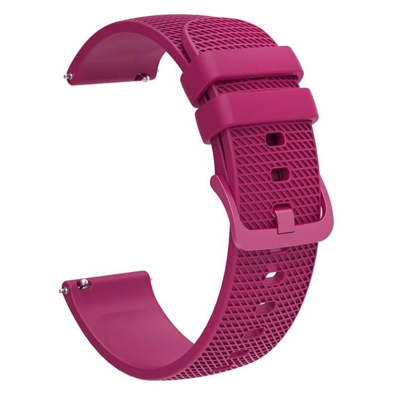 Samsung Gear S3 / Huami Amazfit Pace Silicone Watch Band Plaid Pattern 22mm Straps