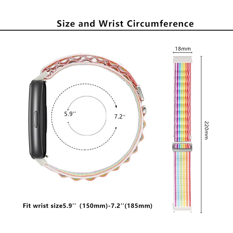 KALEBOL KLB-GSNL-001 Huawei Band 7 Wrist Band Adjustable Nylon Breathable Straps