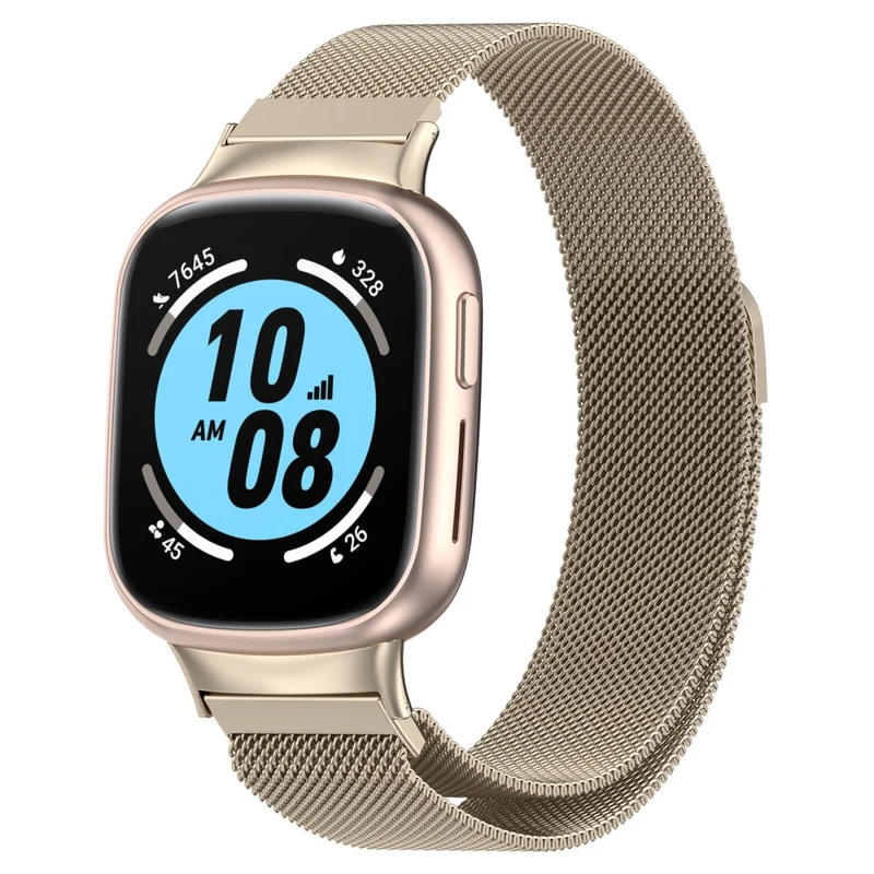Honor Watch 4 TMA-L19 Metal Replacement Band Magnetic Milanese Mesh Watch Strap - Starlight Color