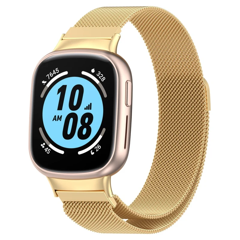 Honor Watch 4 TMA-L19 Metal Replacement Band Magnetic Milanese Mesh Watch Strap - Starlight Color