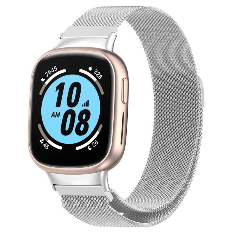 Honor Watch 4 TMA-L19 Metal Replacement Band Magnetic Milanese Mesh Watch Strap - Starlight Color