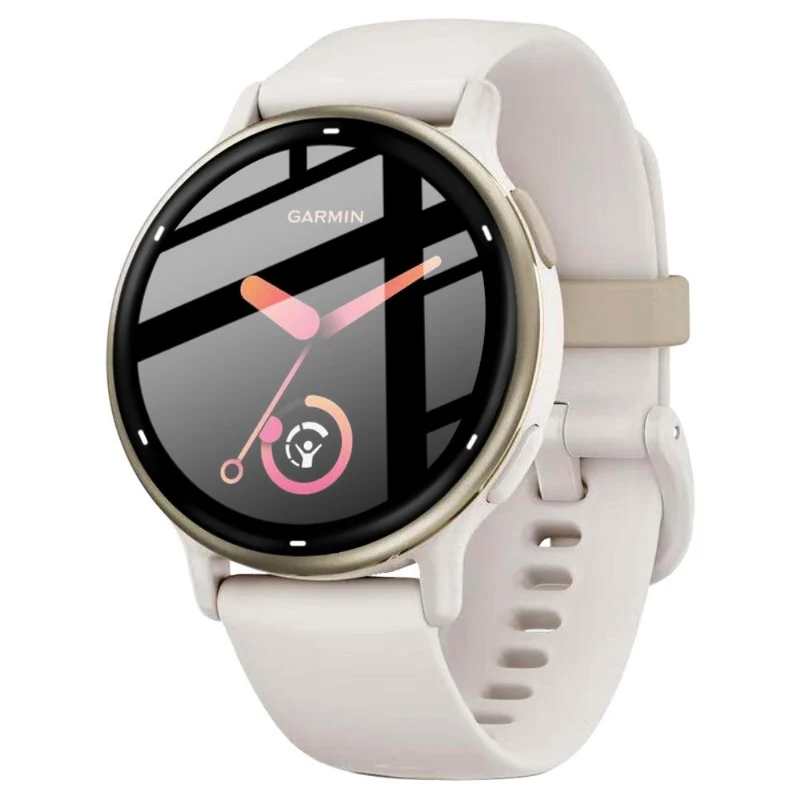 IMAK Garmin vivoactive 5 Screen Protector Clear Acrylic Watch Film Scratch Resistant Black Edge