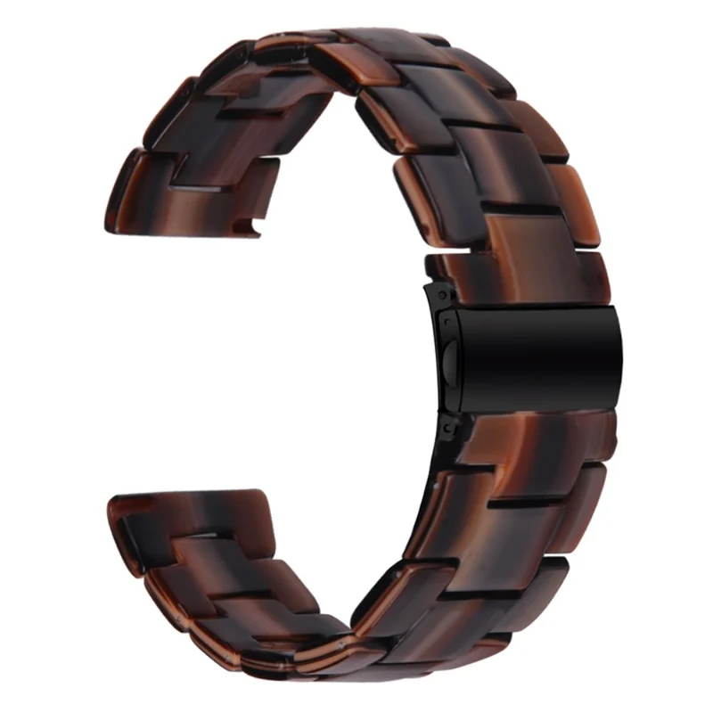 Garmin Vivoactive 4 Resin Watch Strap 22mm Water Resistant Replacement Watch Band - Chocolate